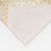 Gold Glitzer, geometrisches Rhombus Muster. Fleecedecke (Ecke)