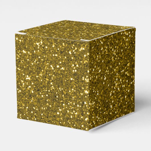 Gold Glitzer Geschenkschachtel (Vorderseite)
