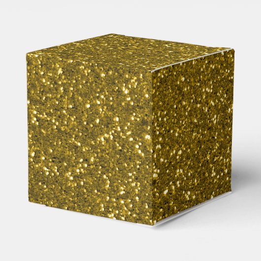 Gold Glitzer Geschenkschachtel (Rückseite)