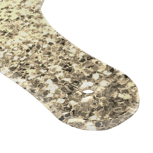 Gold Glitzer Girly Luxus Moderne Monogram Name Schneidebrett (Ecke)