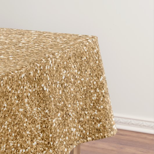 Gold Glitzer Glam Sparkle Tischdecke (Beispiel)