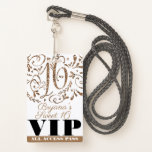 Gold Glitzer Glam Sweet 16 Geburtstagsparty VIP Pa Ausweis<br><div class="desc">Anpassen für jedes Ereignis.</div>