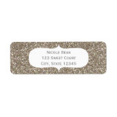 Gold Glitzer Glamour Geburtstagsadressen (Vorne)