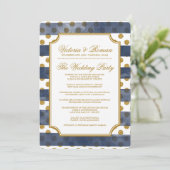 Gold Glitzer Glamour Hochzeitsprogramme Programm (Stehend Vorderseite)