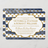 Gold Glitzer Glamour Junggeselinnen-Abschied Einla Einladung (Vorne/Hinten)