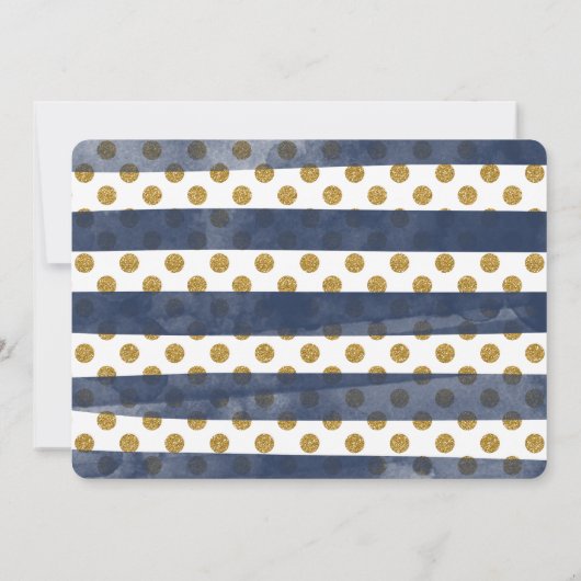 Gold Glitzer Glamour Junggeselinnen-Abschied Einla Einladung (Rückseite)