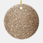 Gold Glitzer Glamour Party Festivals Glitzern Keramik Ornament (Hinten)