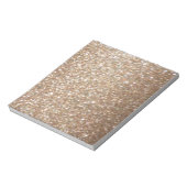 Gold Glitzer Glamour Party Festivals Glitzern Notizblock (Rotiert)