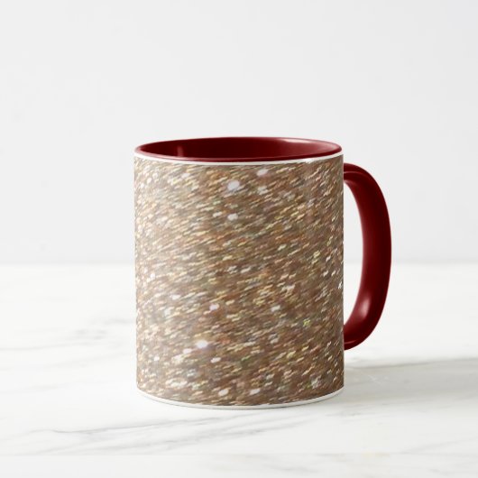 Gold Glitzer Glamour Party Festivals Glitzern Tasse (VorderseiteRechts)