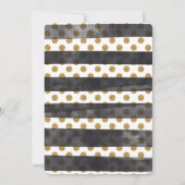 Gold Glitzer Glamour Weihnachten Einladungen (Rückseite)