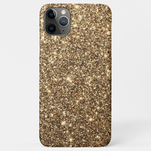 Gold Glitzer, glänzend und funkelnd Case-Mate iPhone Hülle (Rückseite)