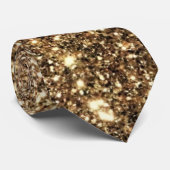 Gold Glitzer, glänzend und funkelnd Krawatte (Gerollt)