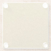 Gold-Glitzer Glasuntersetzer (Rückseite)