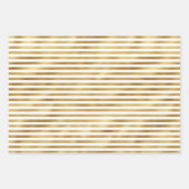 Gold Glitzer Glitz Geschenkpapier Set (Vorderseite 3)