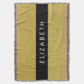 Gold Glitzer, Glitzer Hintergrund, Ihr Name Decke (Vorderseite Vertikal)