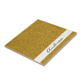 Gold Glitzer, Glitzer Hintergrund, Ihr Name Fliese (Seite)