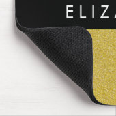 Gold Glitzer, Glitzer Hintergrund, Ihr Name Mousepad (Ecke)