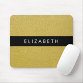 Gold Glitzer, Glitzer Hintergrund, Ihr Name Mousepad (Mit Mouse)