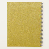 Gold Glitzer, Glitzer Hintergrund, Ihr Name Planer (Rückseite)