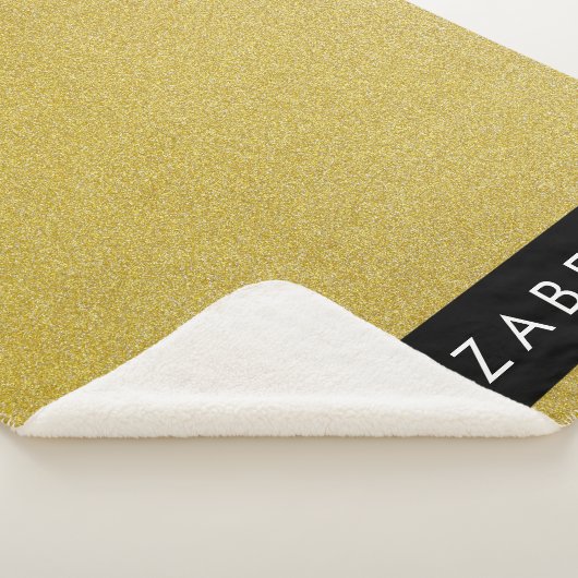 Gold Glitzer, Glitzer Hintergrund, Ihr Name Sherpadecke (3/4)