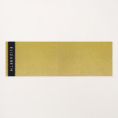 Gold Glitzer, Glitzer Hintergrund, Ihr Name Yogamatte (Rückseite (Horizontal))
