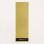 Gold Glitzer, Glitzer Hintergrund, Ihr Name Yogamatte (Vorderseite)