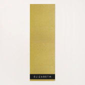 Gold Glitzer, Glitzer Hintergrund, Ihr Name Yogamatte (Rückseite)