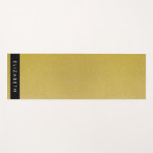 Gold Glitzer, Glitzer Hintergrund, Ihr Name Yogamatte (Vorderseite (Horizontal))