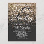 Gold Glitzer Glitzern Black Program Programm (Vorderseite)