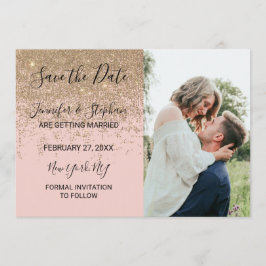 Gold Glitzer Glitzern Rosa Pink speichern Daten Einladung