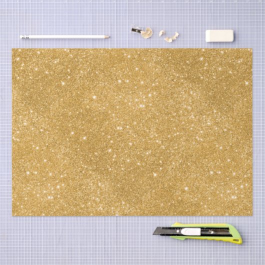 Gold-Glitzer-Glitzern Seidenpapier (Handwerk)