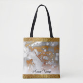 *~* Gold Glitzer Gold Glitzer Abstrakt Luxe Glam Tasche (Vorderseite)