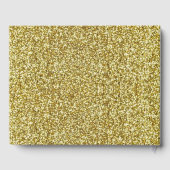 Gold Glitzer Gold Infinity Wedbook Gästebuch (Rückseite)