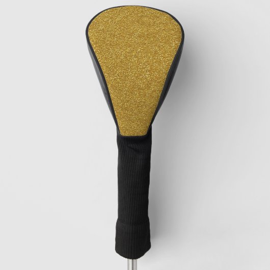 Gold Glitzer Golf Headcover (Vorderseite)