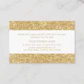 Gold Glitzer - Gutschein zum Rabatt (Rückseite)