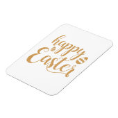 Gold Glitzer Happy Oaster Egg Magnet (Linke Seite)