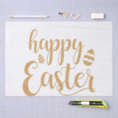 Gold Glitzer Happy Oaster Egg Seidenpapier (Handwerk)