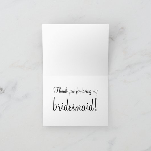 Gold Glitzer Herzlichen Dank Dankeskarte (Innenseite)