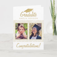Gold Glitzer Herzlichen Glückwunsch Graduate 2 Fot