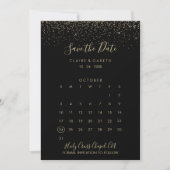 Gold Glitzer Hochzeit Speichern Sie den Datumskale Save The Date (Vorderseite)