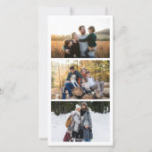 Gold Glitzer Holiday Foto Card Feiertagskarte (Rückseite)