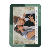 Gold Glitzer | Holiday Foto Magnet (Vertikal)