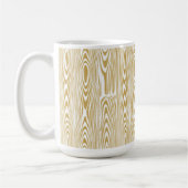 Gold-Glitzer-Holzringe Kaffeetasse (Links)