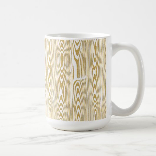 Gold-Glitzer-Holzringe Kaffeetasse (Rechts)