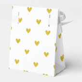 Gold Glitzer Hörmuster Geschenkschachtel (Rückseite)