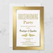 Gold Glitzer Housewarming Party Einladung (Vorderseite)