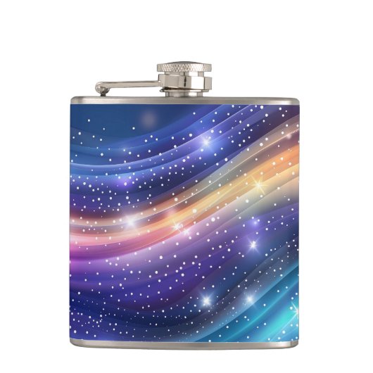 Gold Glitzer Imitate Foil Confetti Flachmann (Vorderseite)