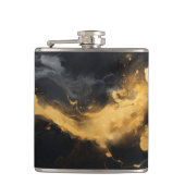 Gold Glitzer Imitate Foil Marmor Flachmann (Vorderseite)