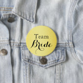 Gold Glitzer Imitate Foil Wedding Team Bride Button (Beispiel)