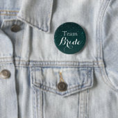 Gold Glitzer Imitate Foil Wedding Team Bride Button (Beispiel)